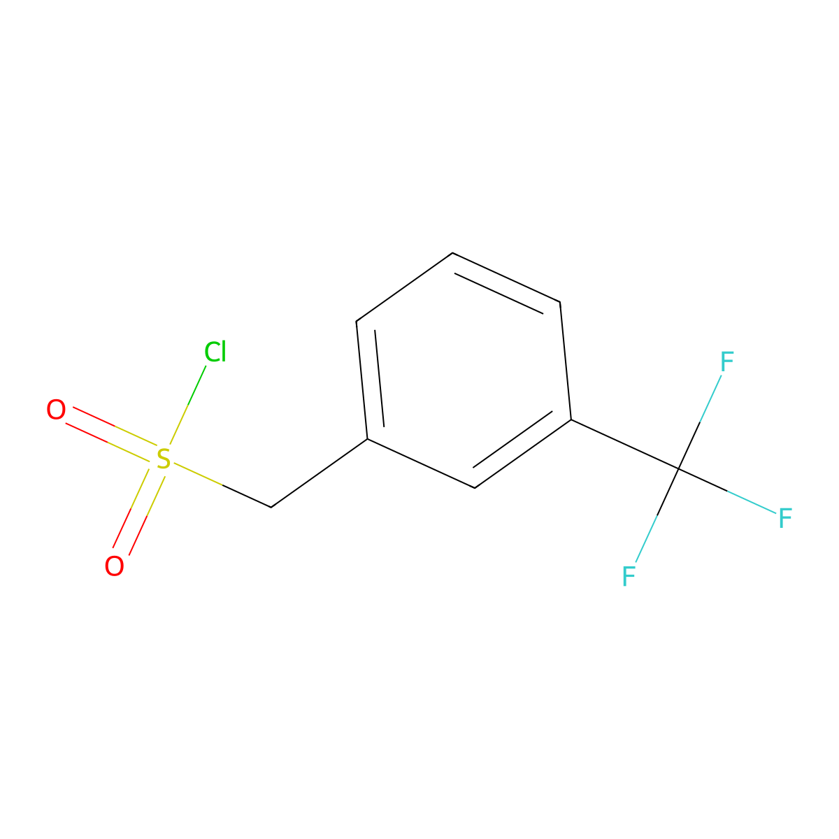3-(Trifluoromethyl)phenylmethanesulfonyl chloride molecular structure, CAS 127162-96-3