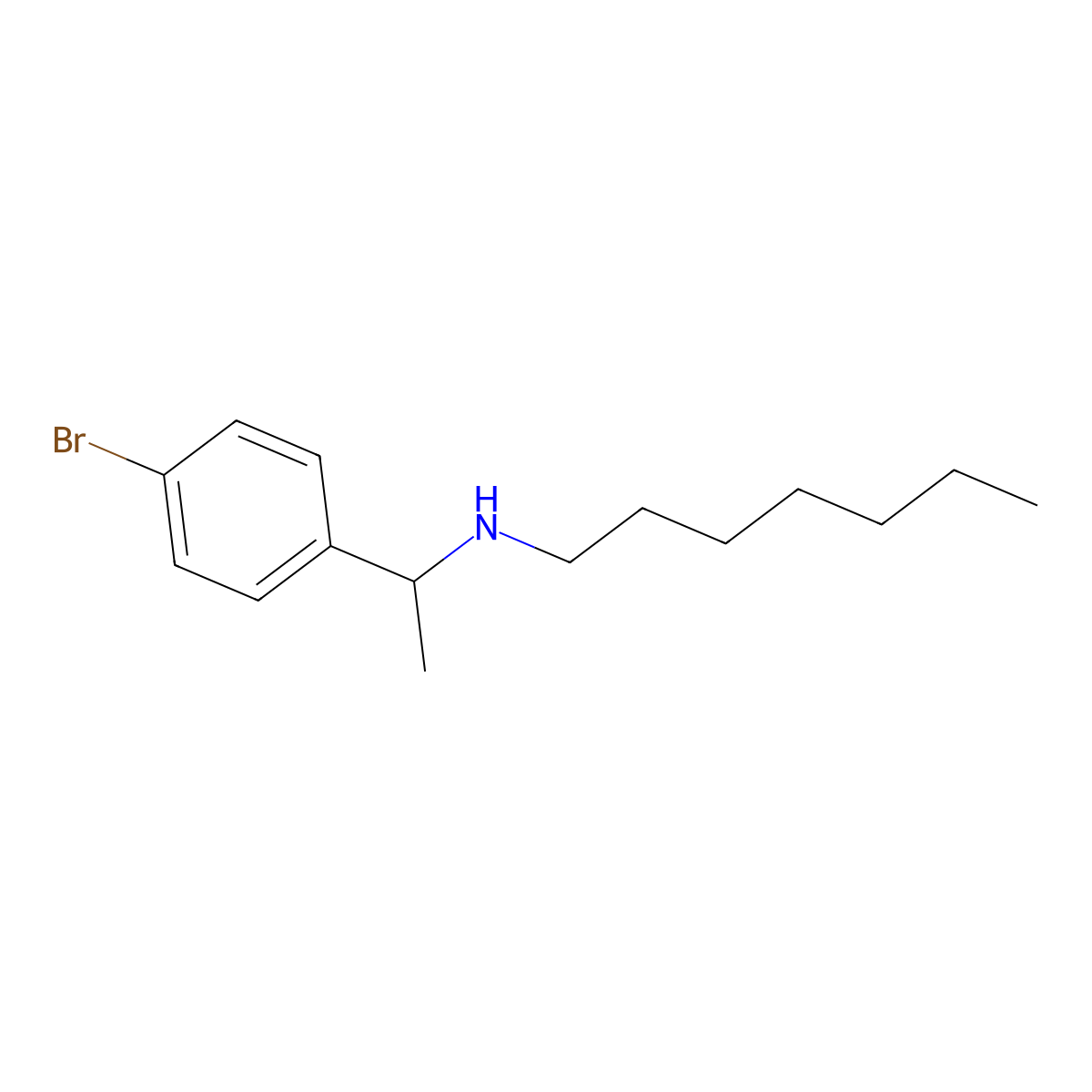 [1-(4-Bromophenyl)ethyl](heptyl)amine molecular structure, CAS 1271649-60-5