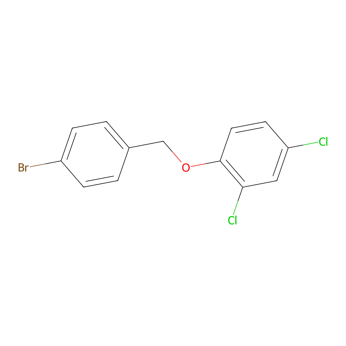 4-Bromobenzyl-(2,4-dichlorophenyl)ether molecular structure, CAS 1271678-96-6