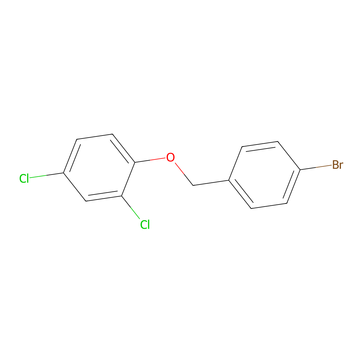 4-Bromobenzyl-(2,4-dichlorophenyl)ether molecular structure, CAS 1271678-96-6