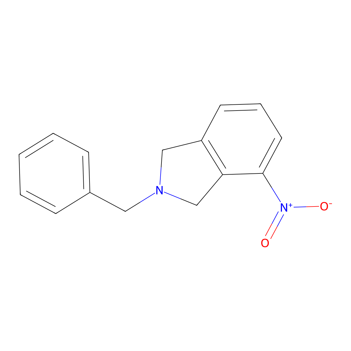 2-Benzyl-4-nitroisoindoline molecular structure, CAS 127168-67-6