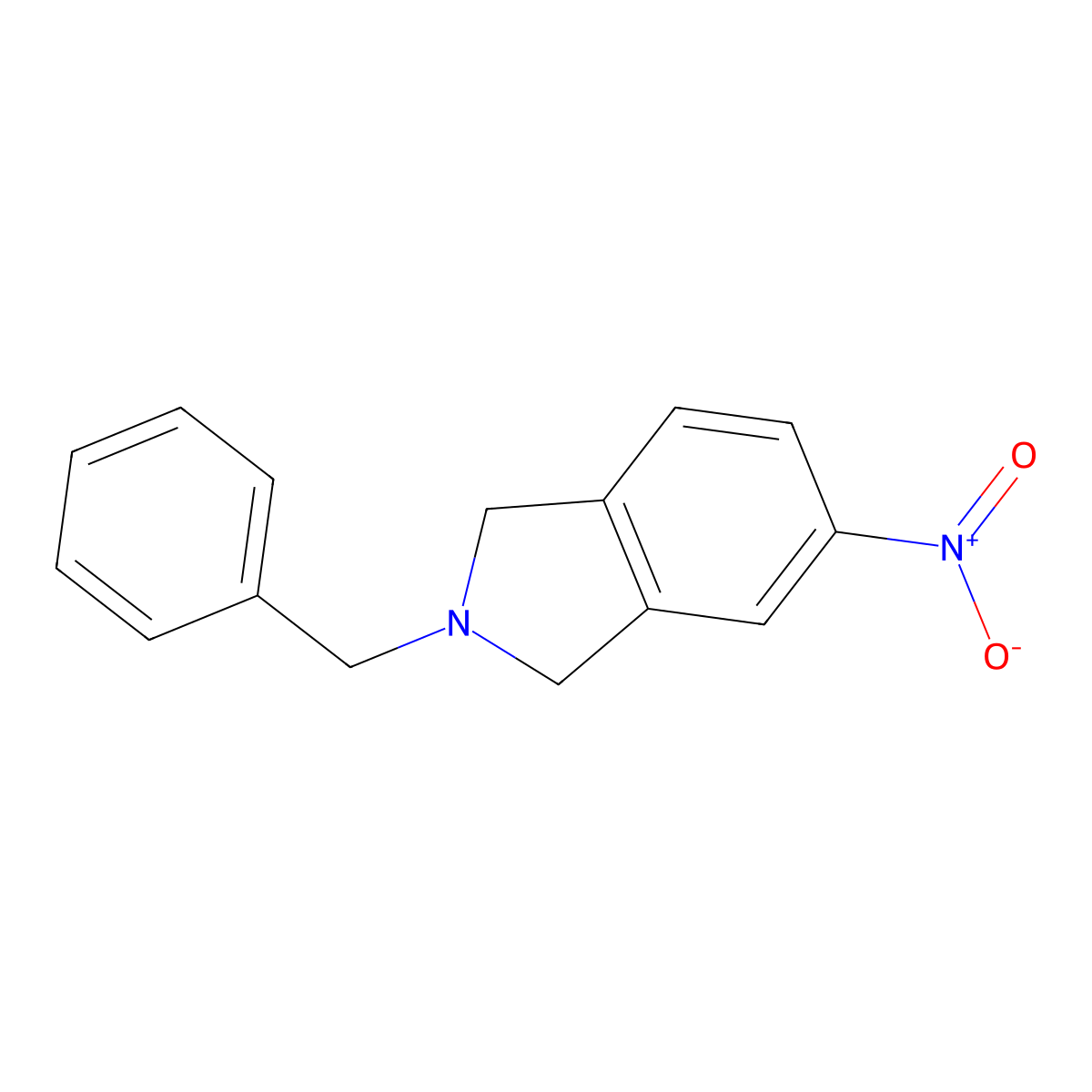 2-Benzyl-5-nitroisoindoline molecular structure, CAS 127168-68-7