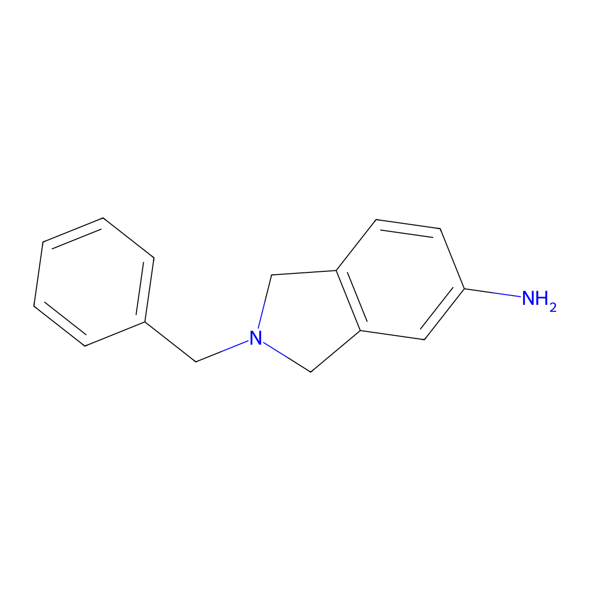 2-Benzyl-2,3-dihydro-1H-isoindol-5-ylamine molecular structure, CAS 127168-70-1