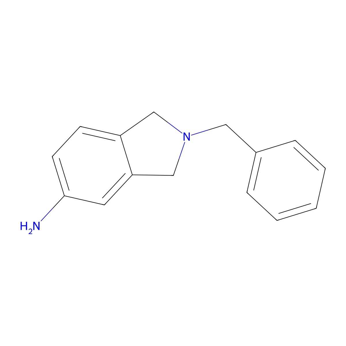 2-Benzyl-2,3-dihydro-1H-isoindol-5-ylamine molecular structure, CAS 127168-70-1