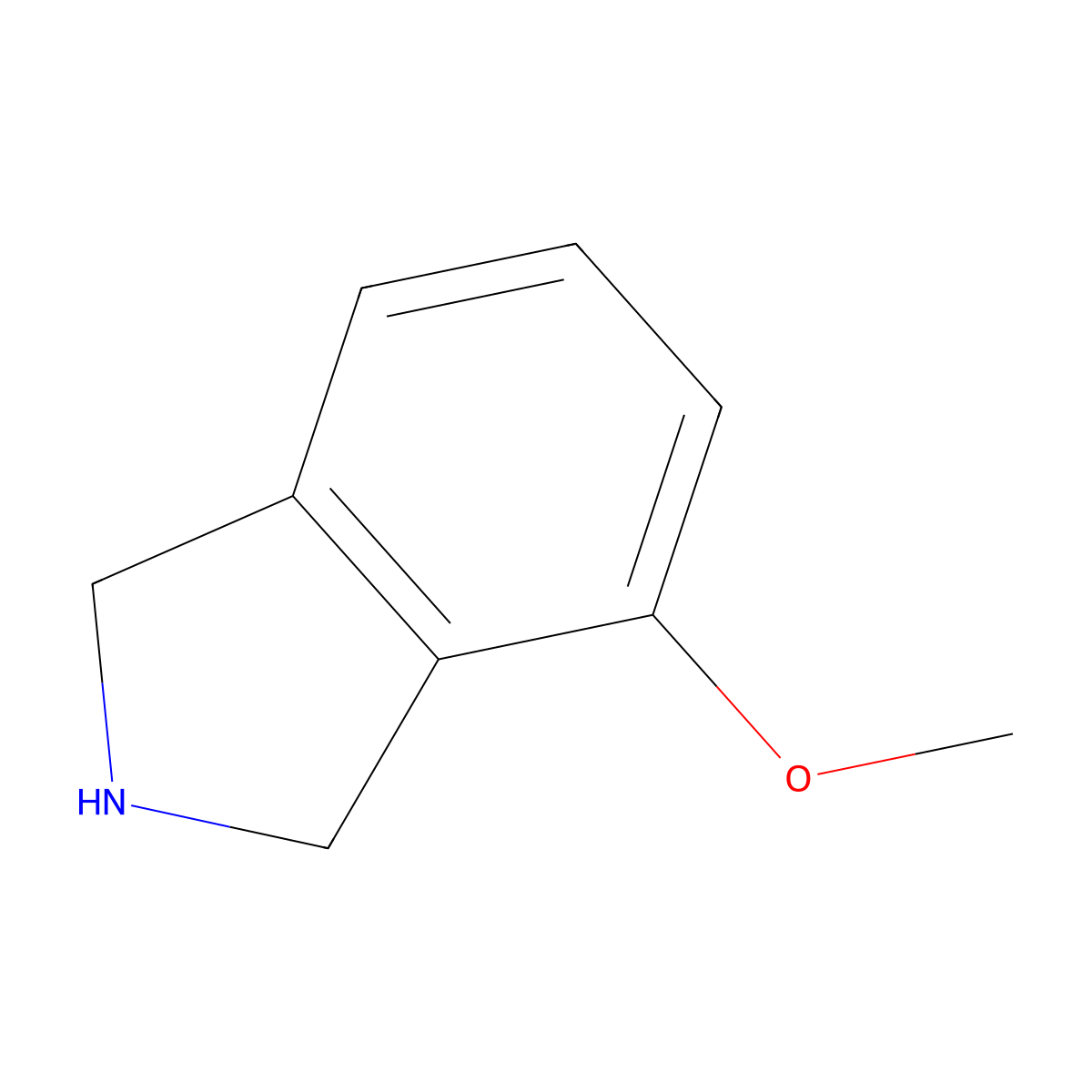 4-methoxy-2,3-dihydro-1H-isoindole molecular structure, CAS 127168-73-4