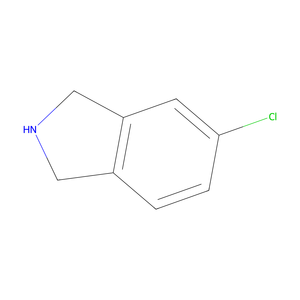 5-Chloroisoindoline molecular structure, CAS 127168-76-7