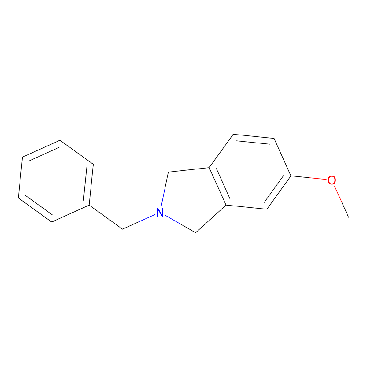 2-Benzyl-5-methoxyisoindoline molecular structure, CAS 127168-89-2