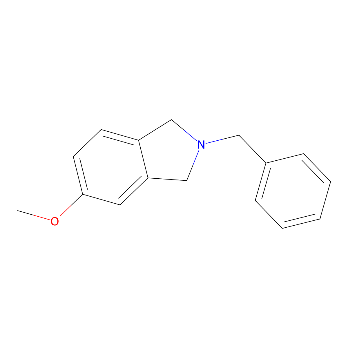 2-Benzyl-5-methoxyisoindoline molecular structure, CAS 127168-89-2