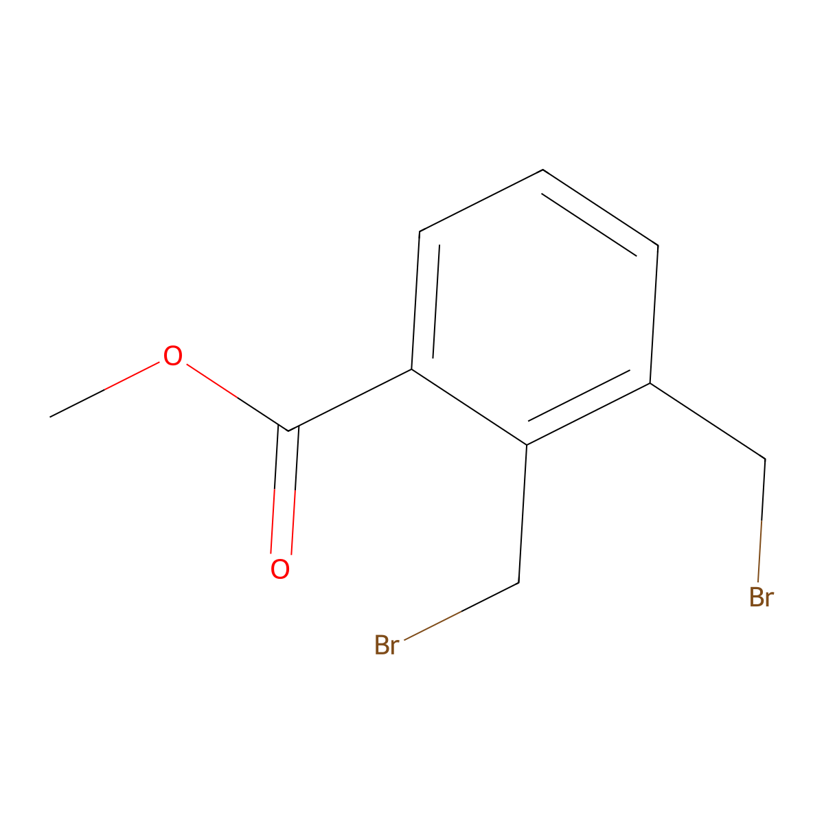 Methyl 2,3-bis(bromomethyl)benzoate molecular structure, CAS 127168-91-6