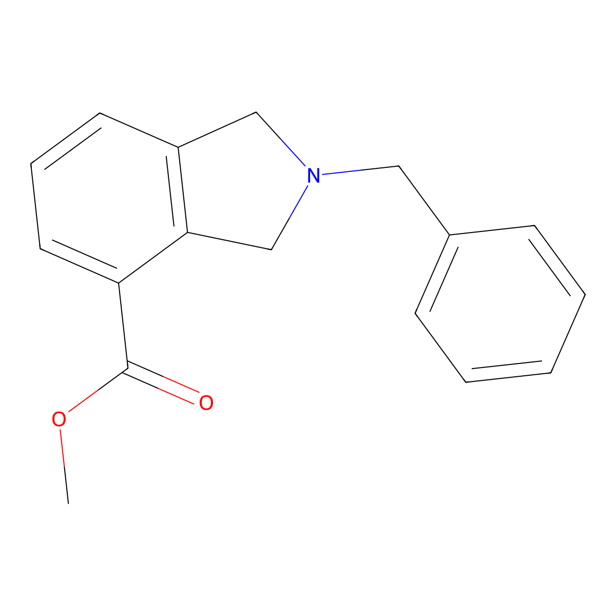Methyl 2-benzylisoindoline-4-carboxylate molecular structure, CAS 127168-92-7