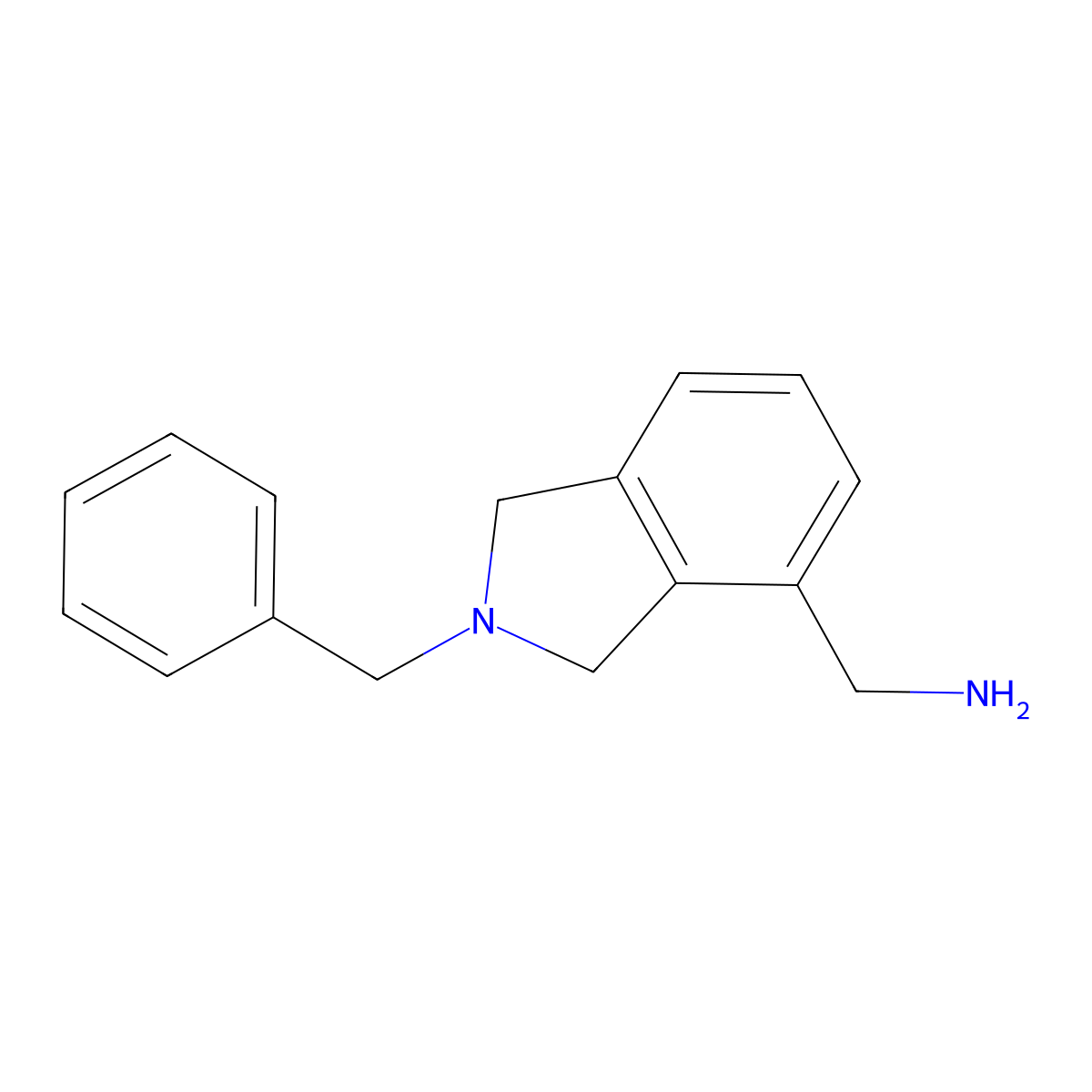 (2-Benzylisoindolin-4-YL)methanamine molecular structure, CAS 127169-00-0
