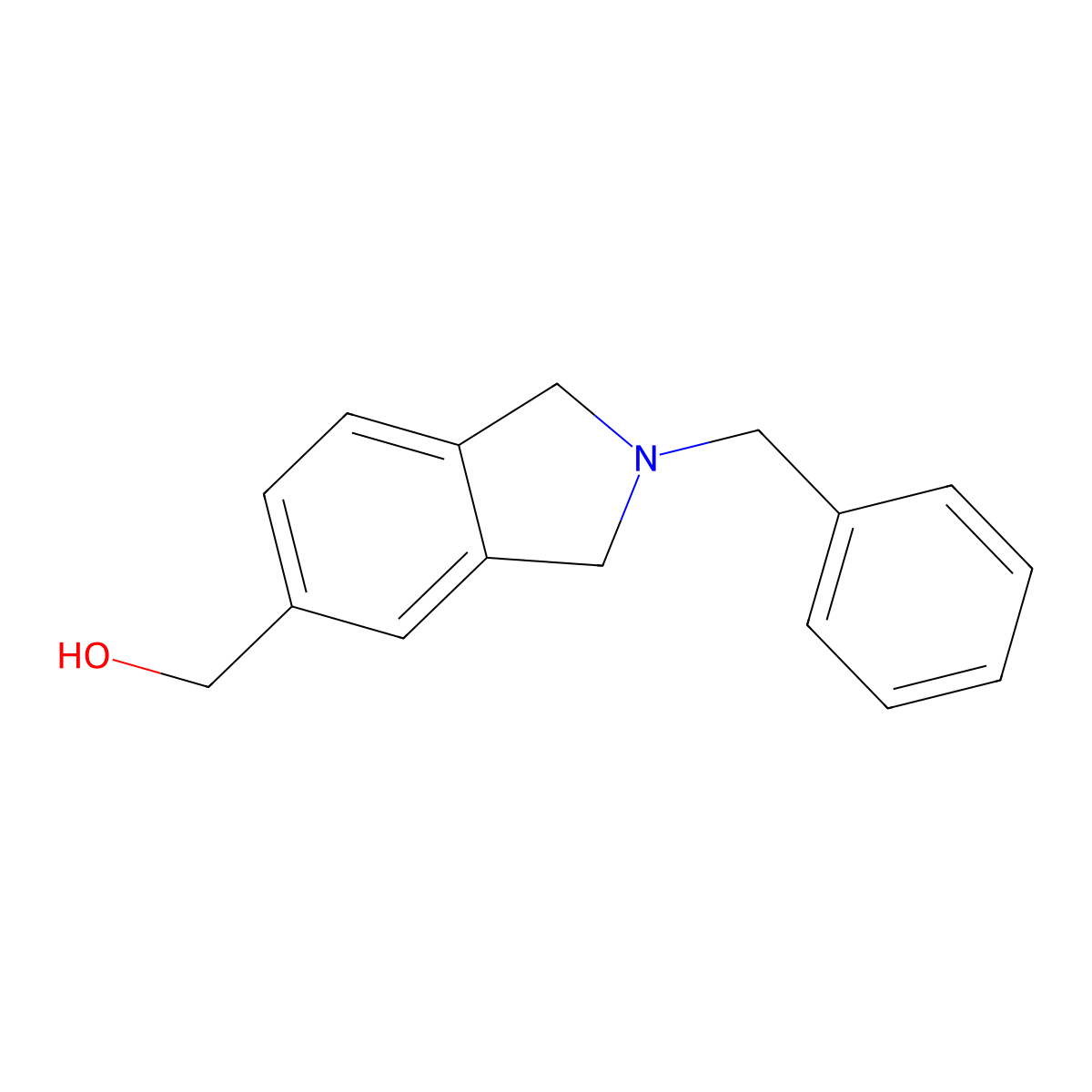(2-Benzylisoindolin-5-yl)methanol molecular structure, CAS 127169-16-8