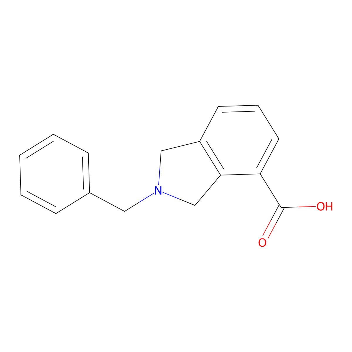 2-Benzylisoindoline-4-carboxylic acid molecular structure, CAS 127169-17-9