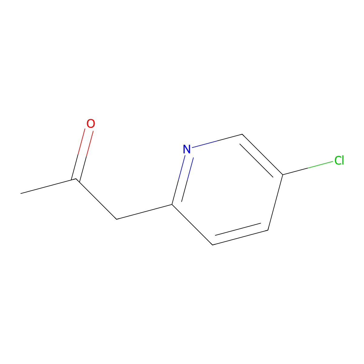 1-(5-Chloropyridin-2-yl)propan-2-one molecular structure, CAS 1271703-57-1