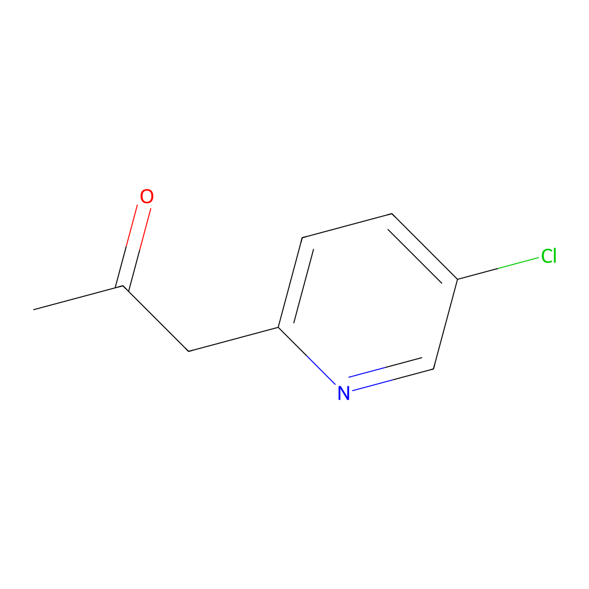1-(5-Chloropyridin-2-yl)propan-2-one molecular structure, CAS 1271703-57-1