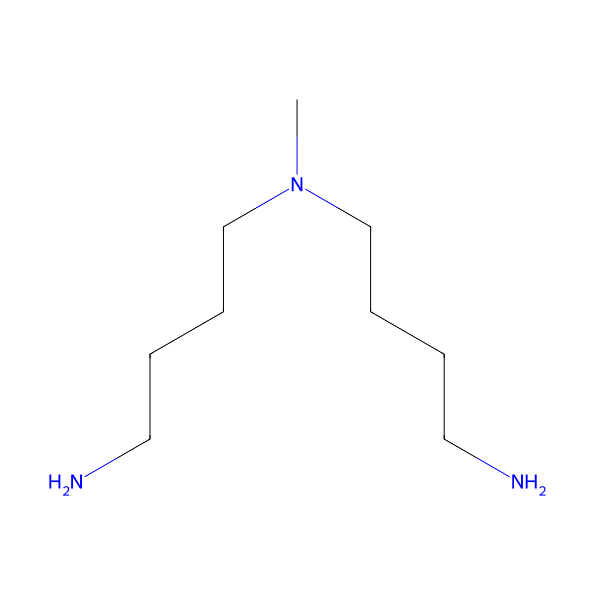 Bis(4-aminobutyl)(methyl)amine molecular structure, CAS 127171-38-4