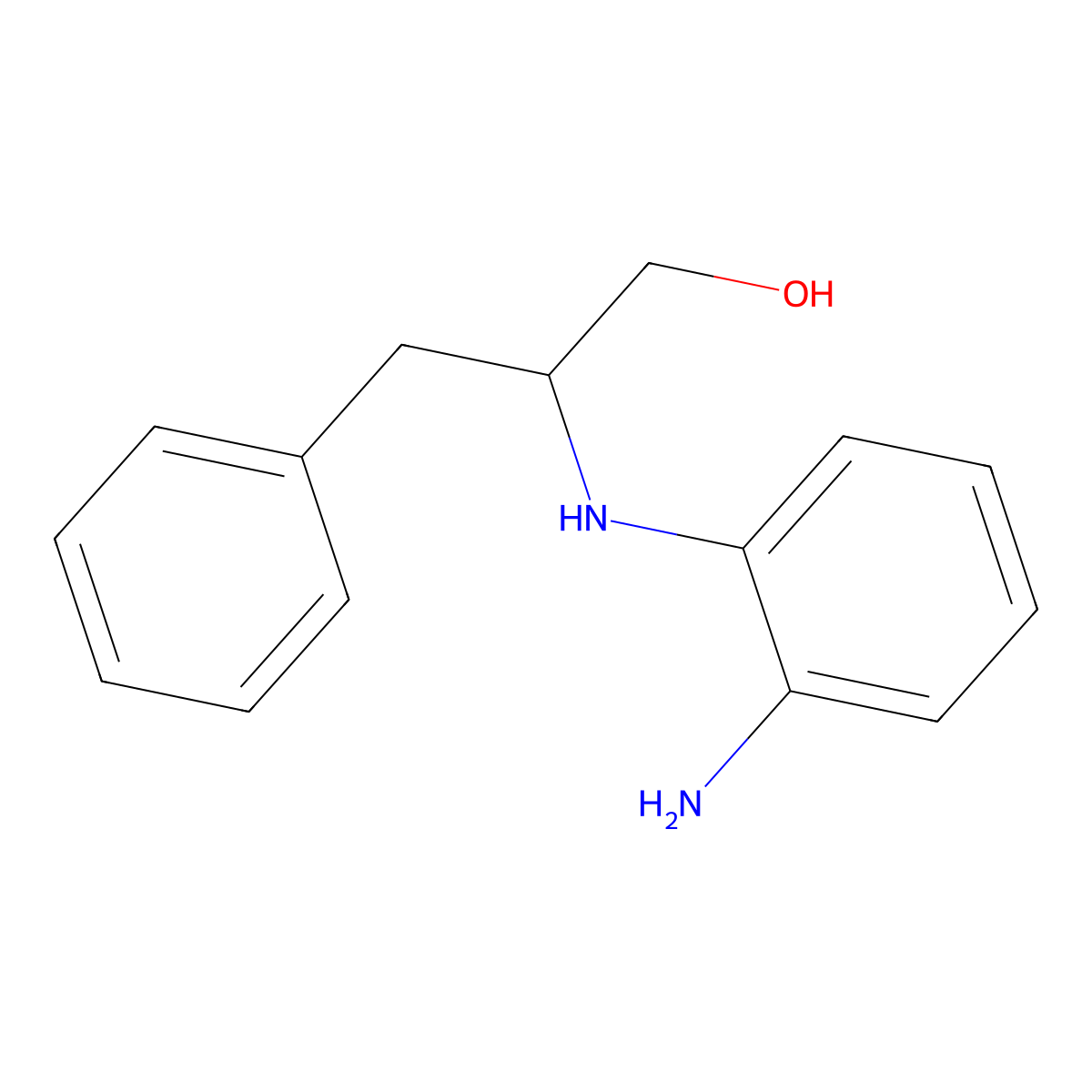 2-((2-Aminophenyl)amino)-3-phenylpropan-1-ol molecular structure, CAS 1271712-68-5