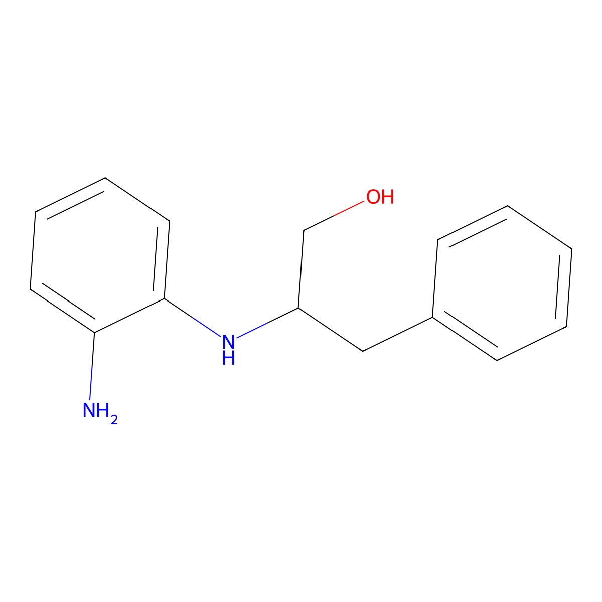 2-((2-Aminophenyl)amino)-3-phenylpropan-1-ol molecular structure, CAS 1271712-68-5