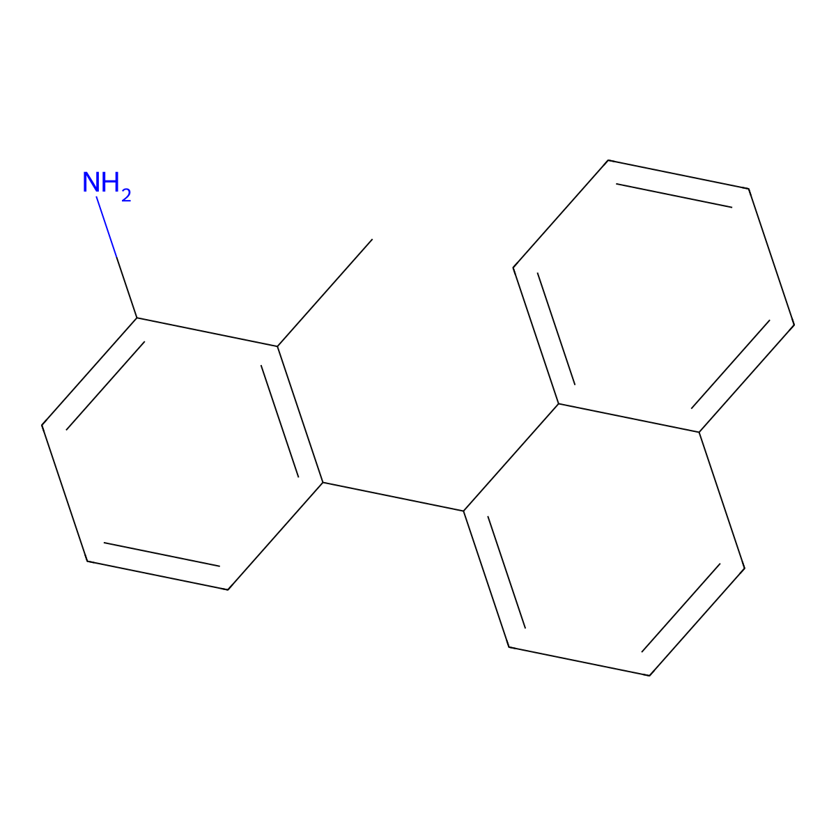 2-Methyl-3-(1-naphthalenyl)benzenamine molecular structure, CAS 1271733-33-5