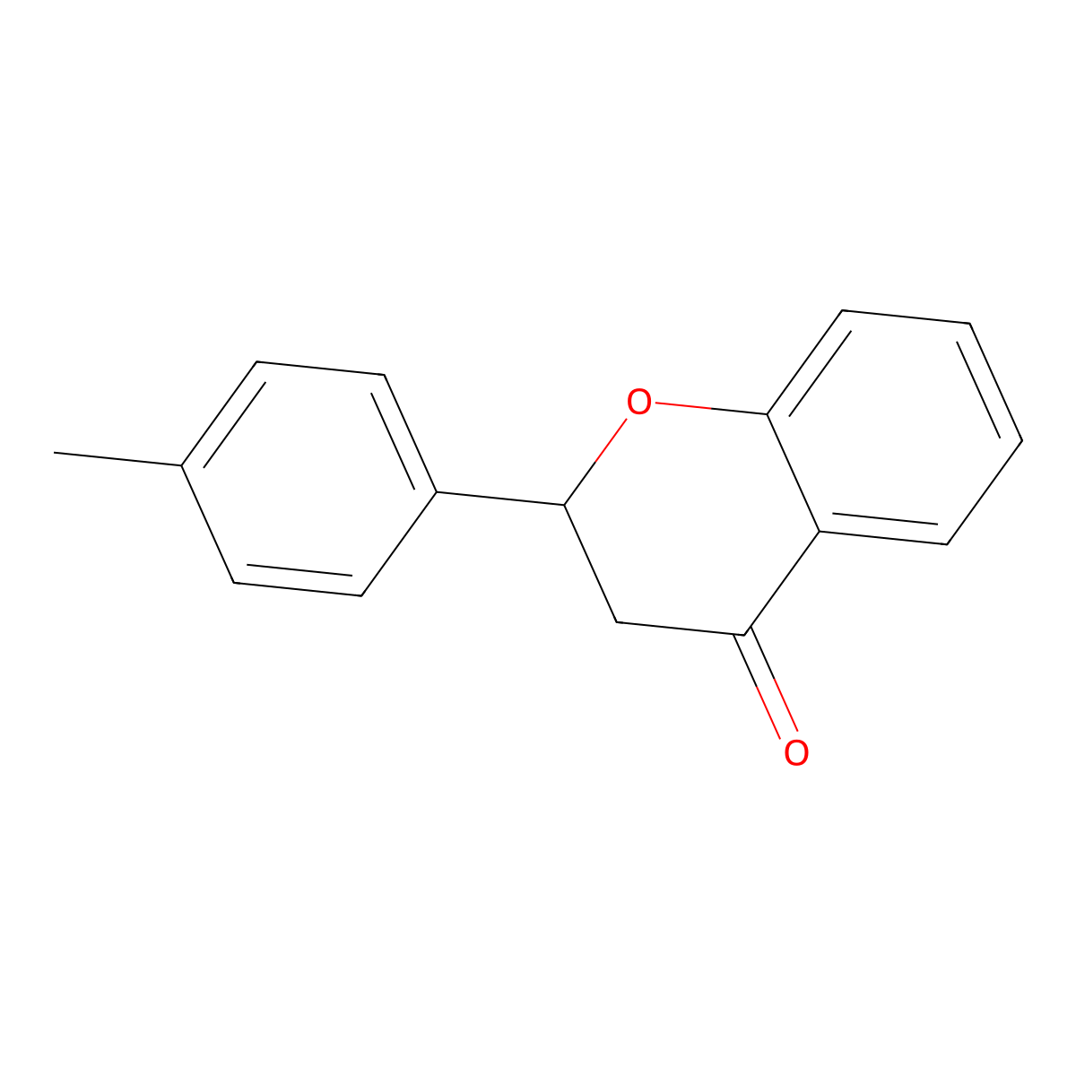 (2S)-2,3-Dihydro-2-(4-methylphenyl)-4H-1-benzopyran-4-one molecular structure, CAS 127179-84-4