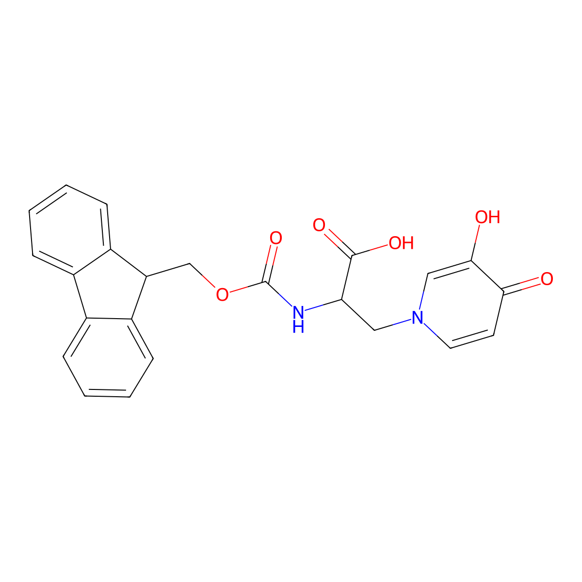 Fmoc-L-Mim-OH molecular structure, CAS 1271936-31-2