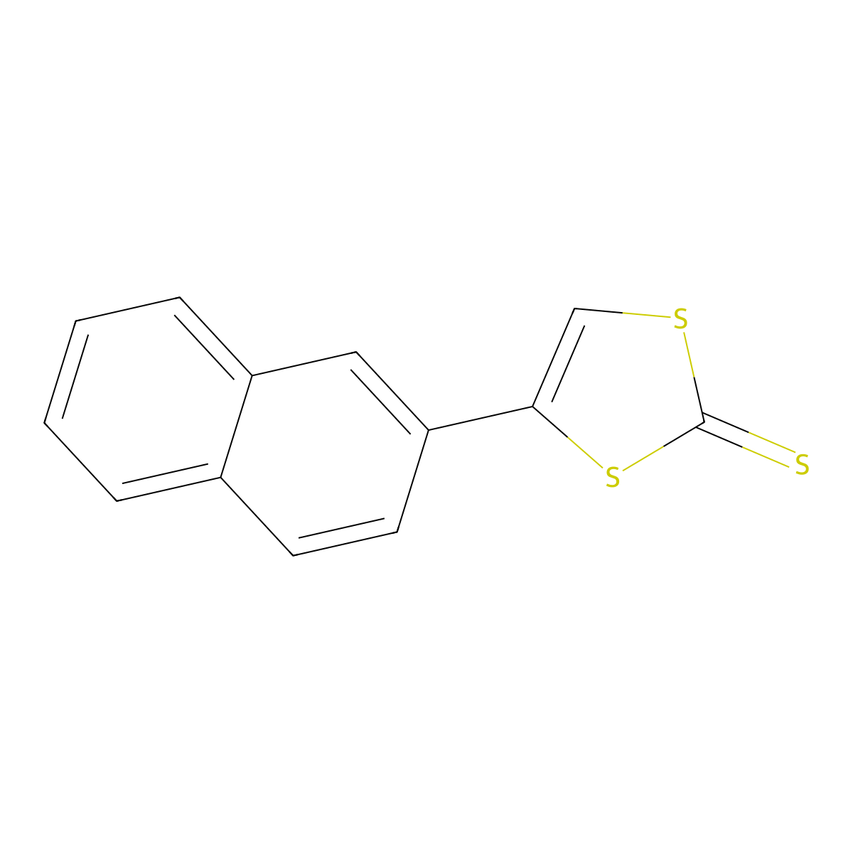 4-(2-Naphthyl)-1,3-dithiol-2-thione molecular structure, CAS 127198-67-8