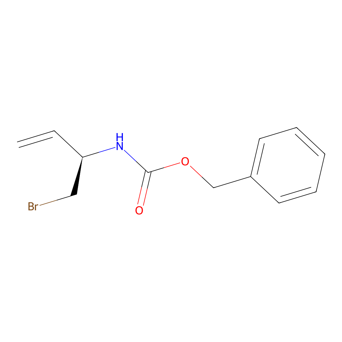 (R)-Benzyl (1-bromobut-3-en-2-yl)carbamate molecular structure, CAS 1271983-91-5