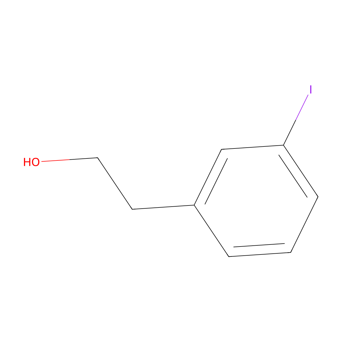 2-(3-Iodophenyl)ethanol molecular structure, CAS 127201-31-4