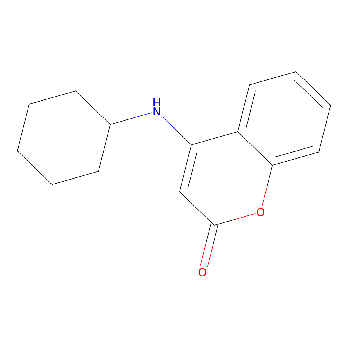 4-(cyclohexylamino)-2H-chromen-2-one molecular structure, CAS 127202-76-0