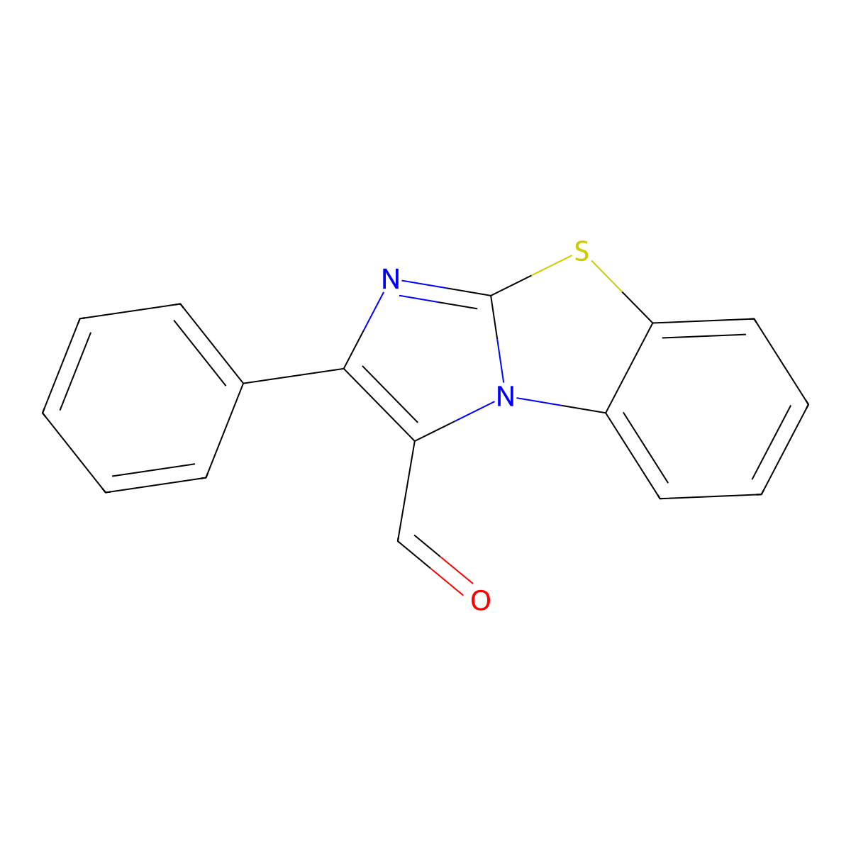 2-Phenylimidazo[2,1-b][1,3]benzothiazole-1-carbaldehyde molecular structure, CAS 127204-71-1