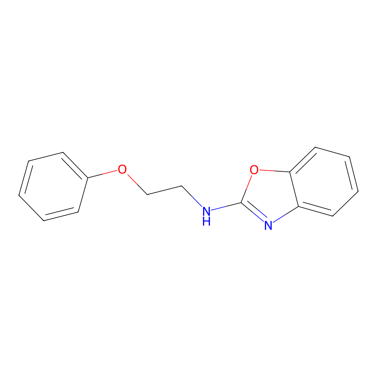 N-(2-phenoxyethyl)-1,3-benzoxazol-2-amine molecular structure, CAS 1272074-31-3