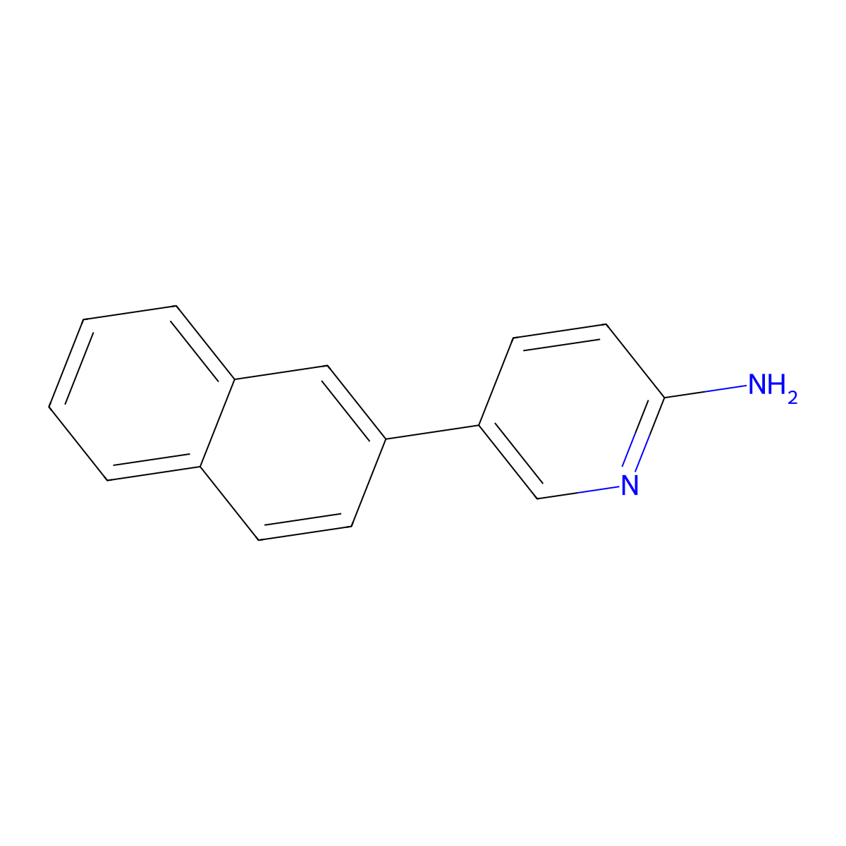 5-(Naphthalen-2-yl)pyridin-2-amine molecular structure, CAS 1272099-05-4