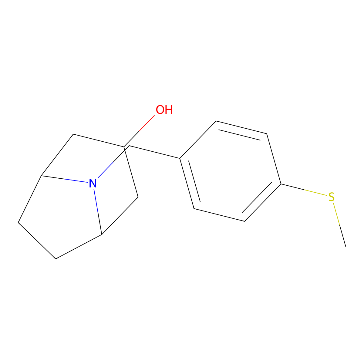 8-{[4-(Methylsulfanyl)phenyl]methyl}-8-azabicyclo[3.2.1]octan-3-ol molecular structure, CAS 1272110-09-4