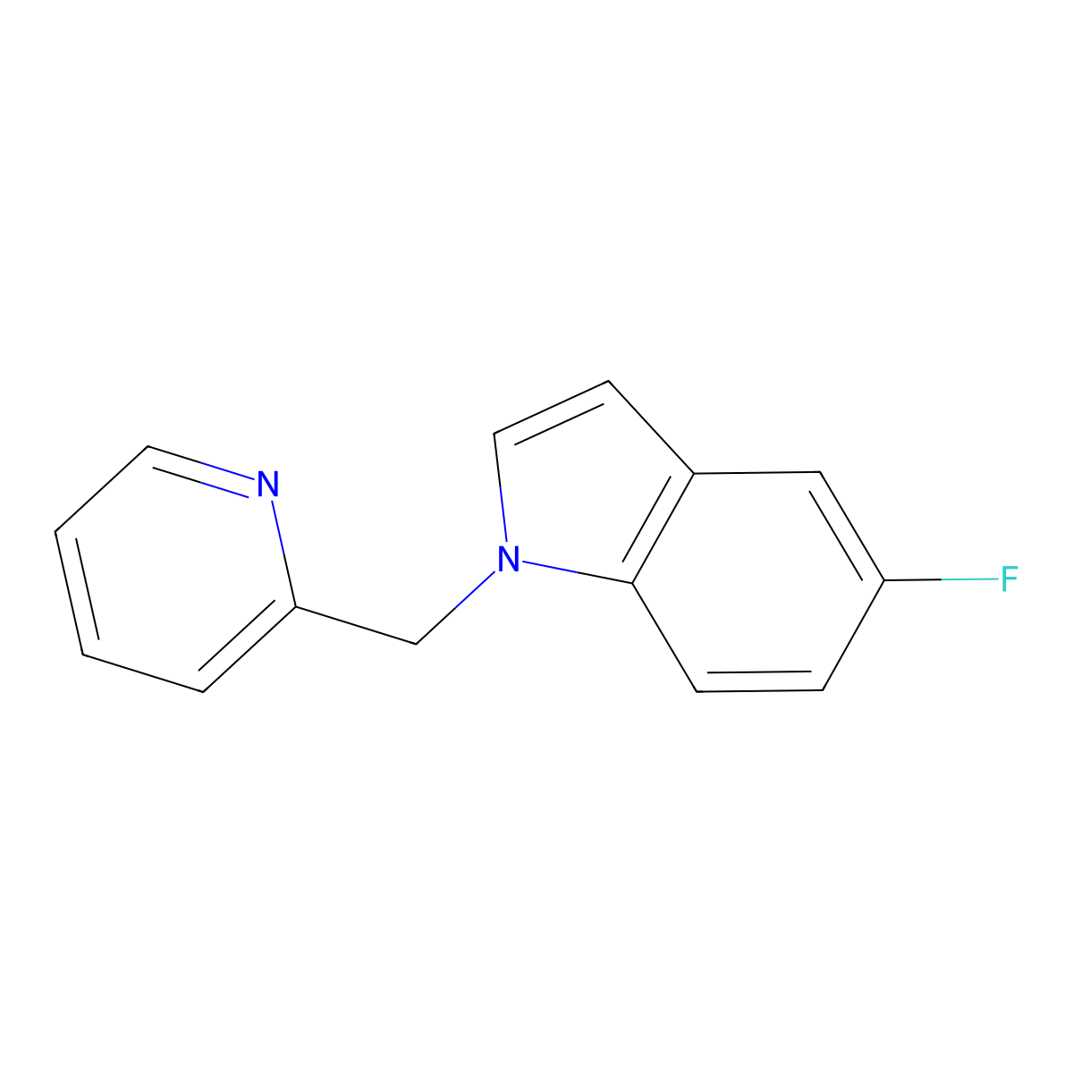 5-Fluoro-1-(pyridin-2-ylmethyl)-1H-indole molecular structure, CAS 1272111-03-1