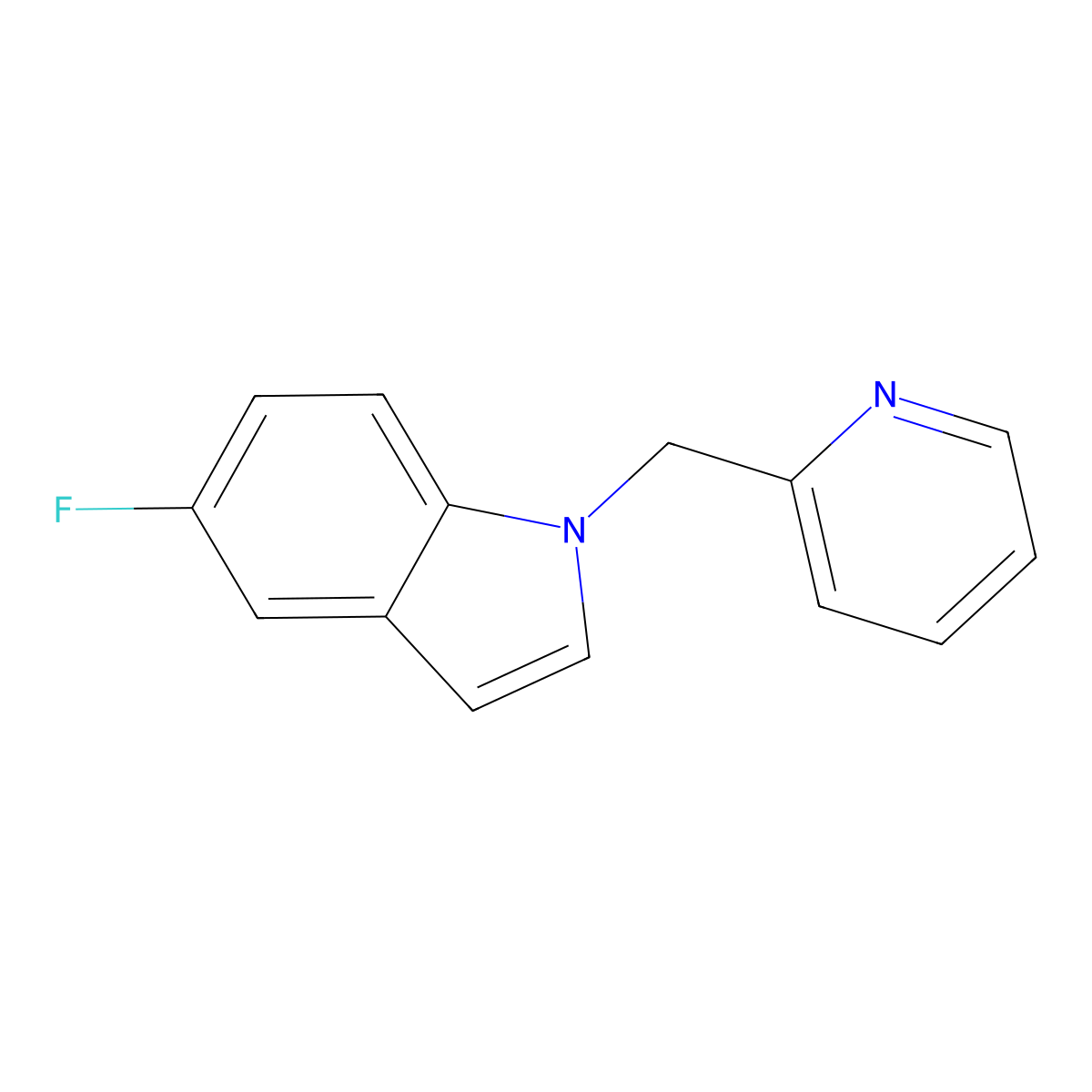 5-Fluoro-1-(pyridin-2-ylmethyl)-1H-indole molecular structure, CAS 1272111-03-1