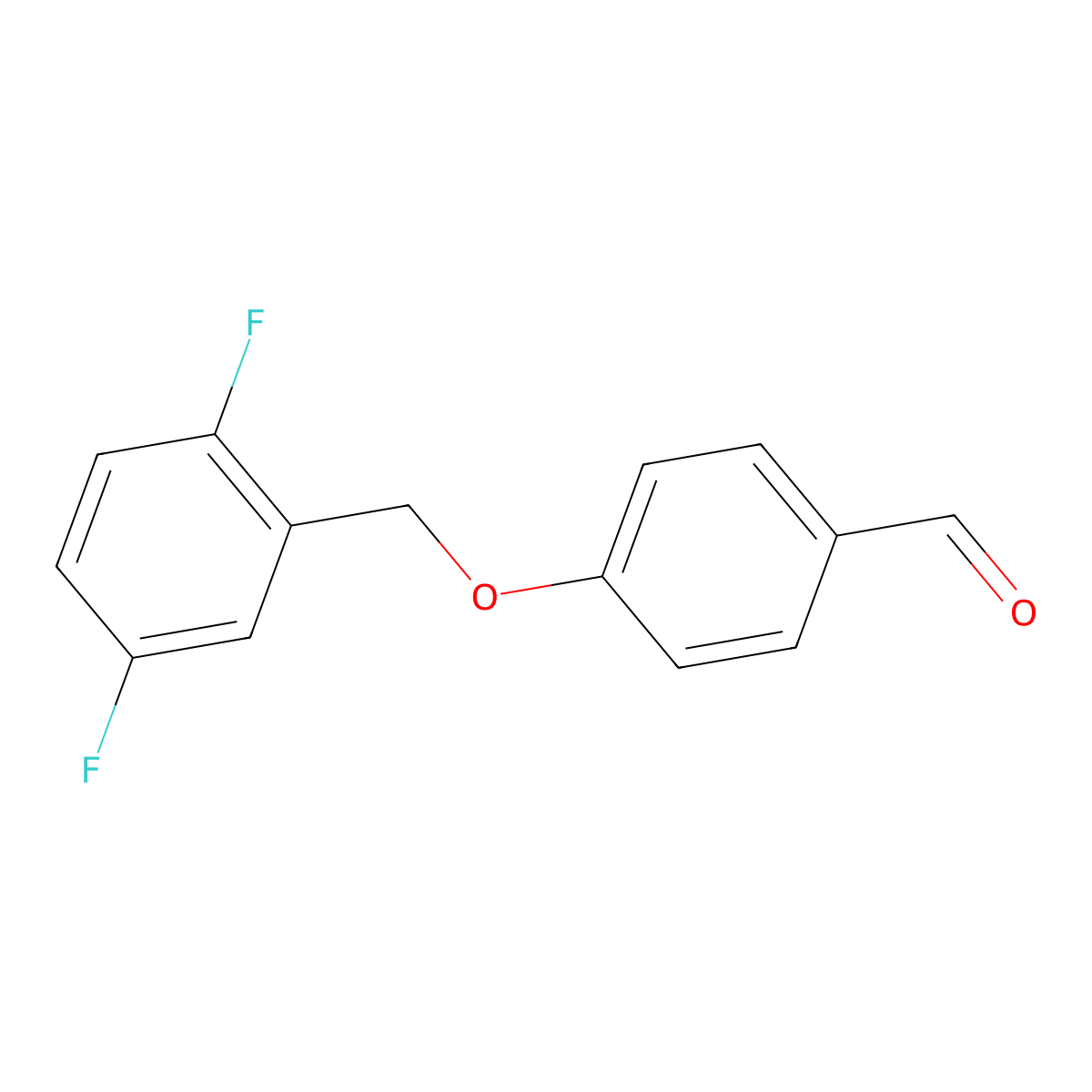 4-(2,5-Difluorobenzyloxy)benzaldehyde molecular structure, CAS 1272111-71-3