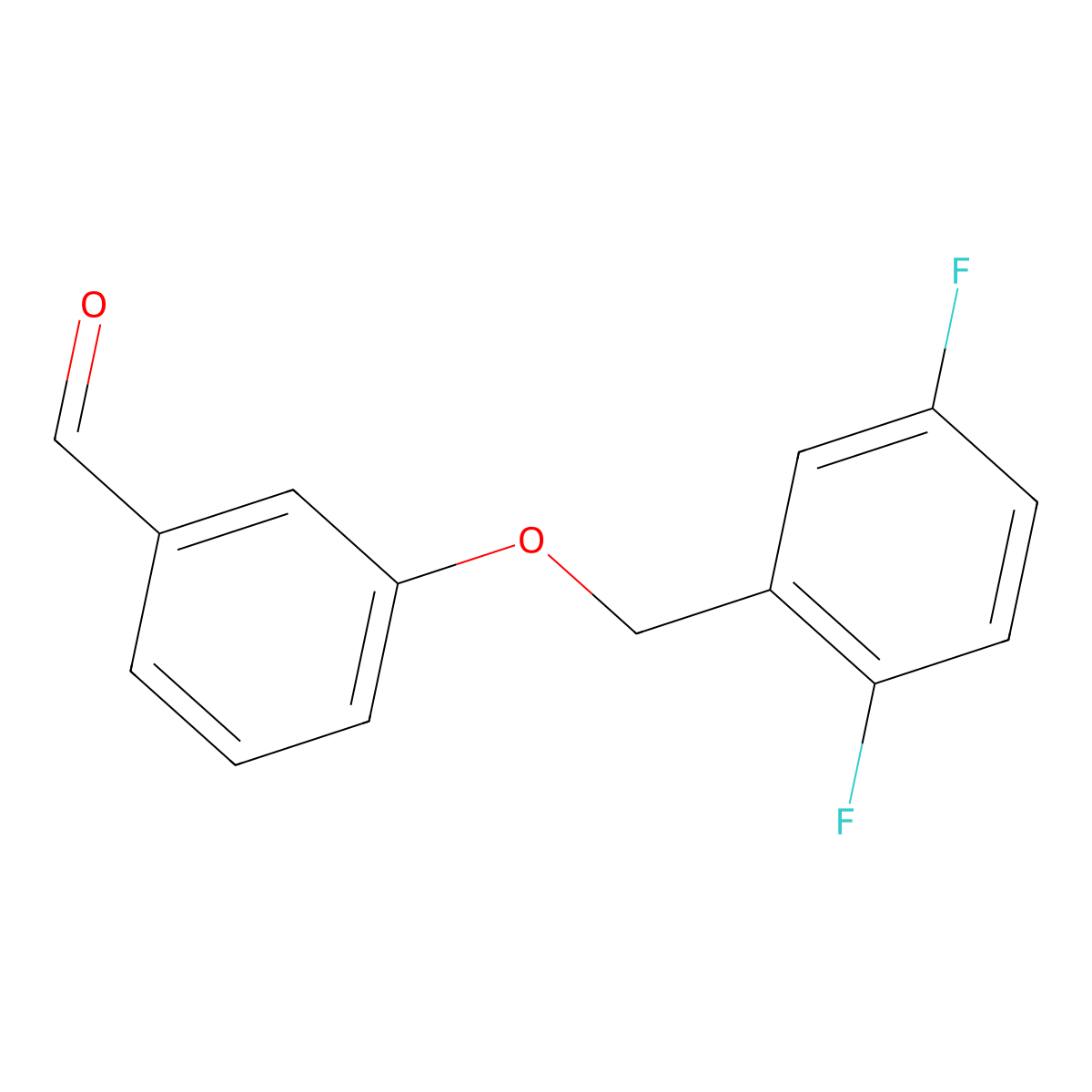 3-(2,5-Difluorobenzyloxy)benzaldehyde molecular structure, CAS 1272111-73-5