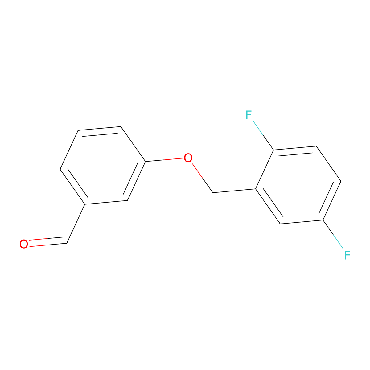 3-(2,5-Difluorobenzyloxy)benzaldehyde molecular structure, CAS 1272111-73-5
