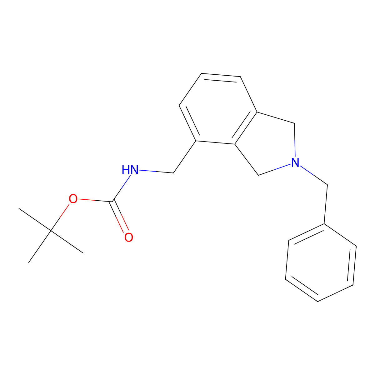 N-BOC-(2-Benzylisoindolin-4-yl)methanamine molecular structure, CAS 127212-06-0