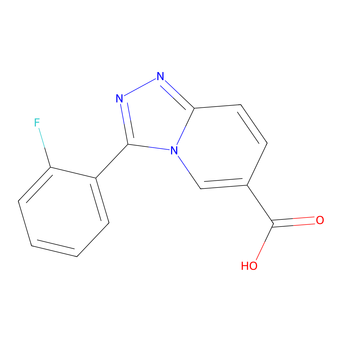 3-(2-Fluorophenyl)-[1,2,4]triazolo[4,3-a]pyridine-6-carboxylic acid molecular structure, CAS 1272120-70-3