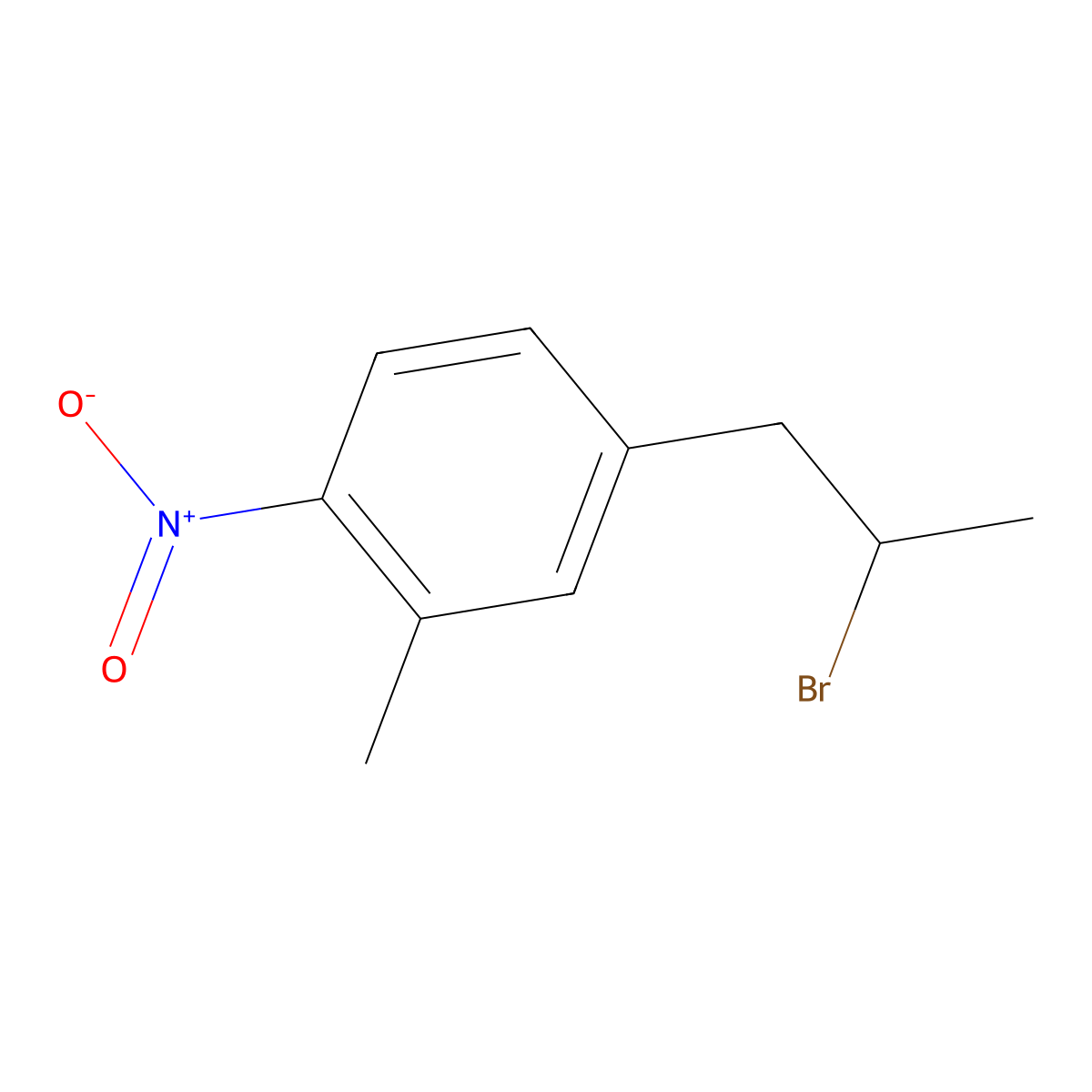 4-(2-Bromopropyl)-2-methyl-1-nitrobenzene molecular structure, CAS 1272134-63-0