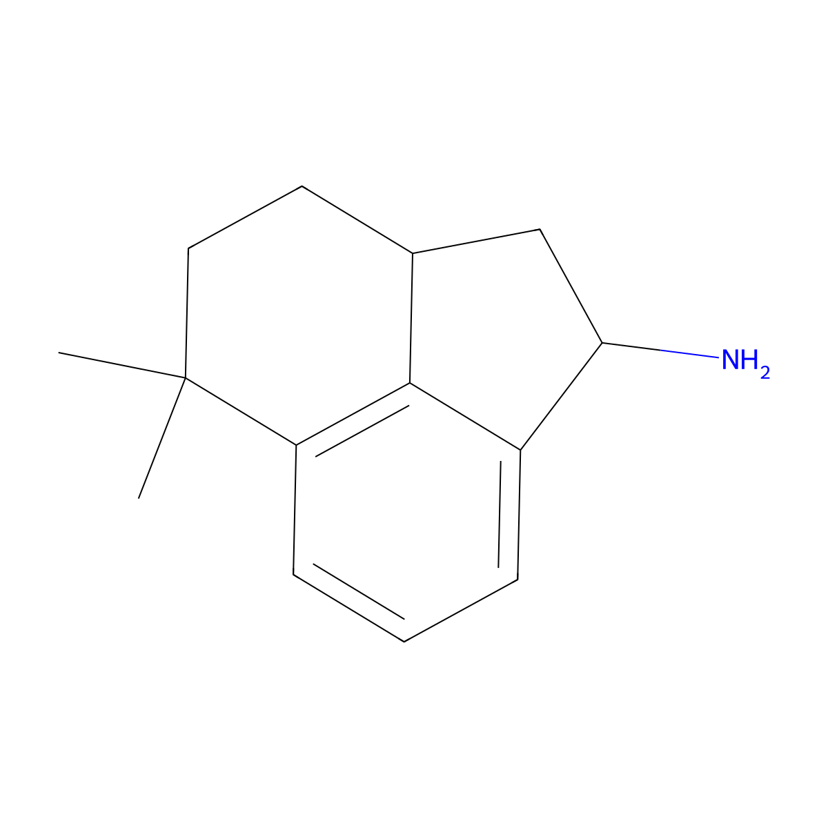 5,5-Dimethyl-1,2,2a,3,4,5-hexahydroacenaphthylen-1-amine molecular structure, CAS 1272135-22-4