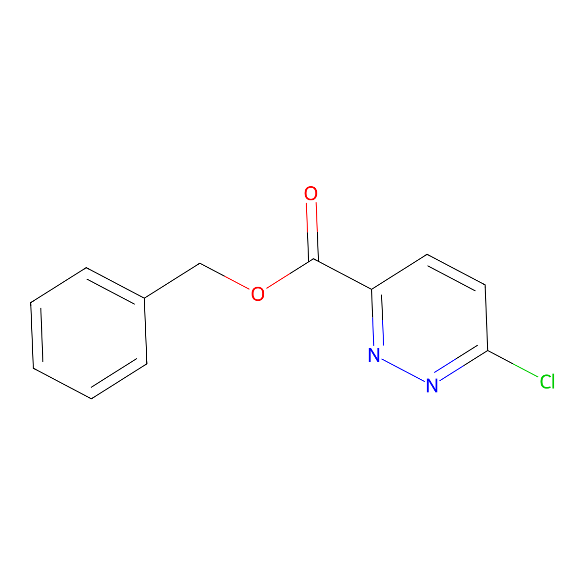 Benzyl 6-chloropyridazine-3-carboxylate molecular structure, CAS 1272138-40-5