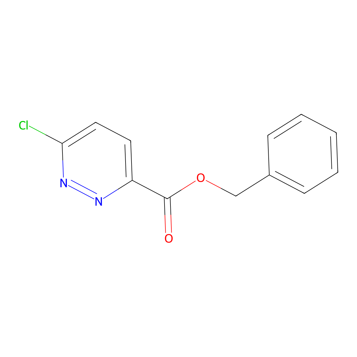 Benzyl 6-chloropyridazine-3-carboxylate molecular structure, CAS 1272138-40-5