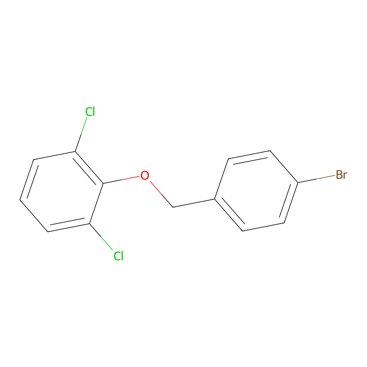 4-Bromobenzyl-(2,6-dichlorophenyl)ether molecular structure, CAS 1272150-39-6