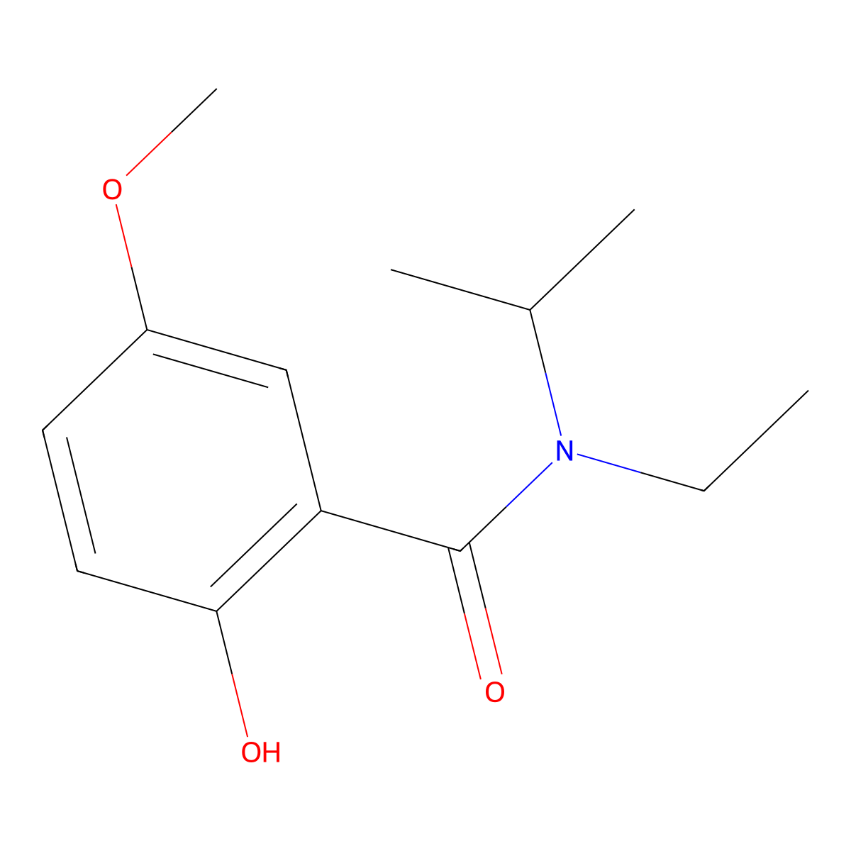 N-Ethyl-2-hydroxy-5-methoxy-N-(1-methylethyl)benzamide molecular structure, CAS 1272157-76-2