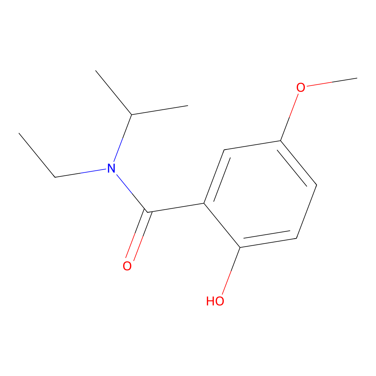 N-Ethyl-2-hydroxy-5-methoxy-N-(1-methylethyl)benzamide molecular structure, CAS 1272157-76-2