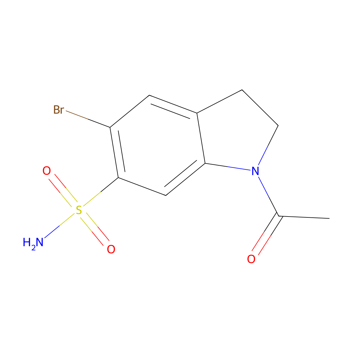 1-Acetyl-5-bromoindoline-6-sulfonamide molecular structure, CAS 1272181-71-1
