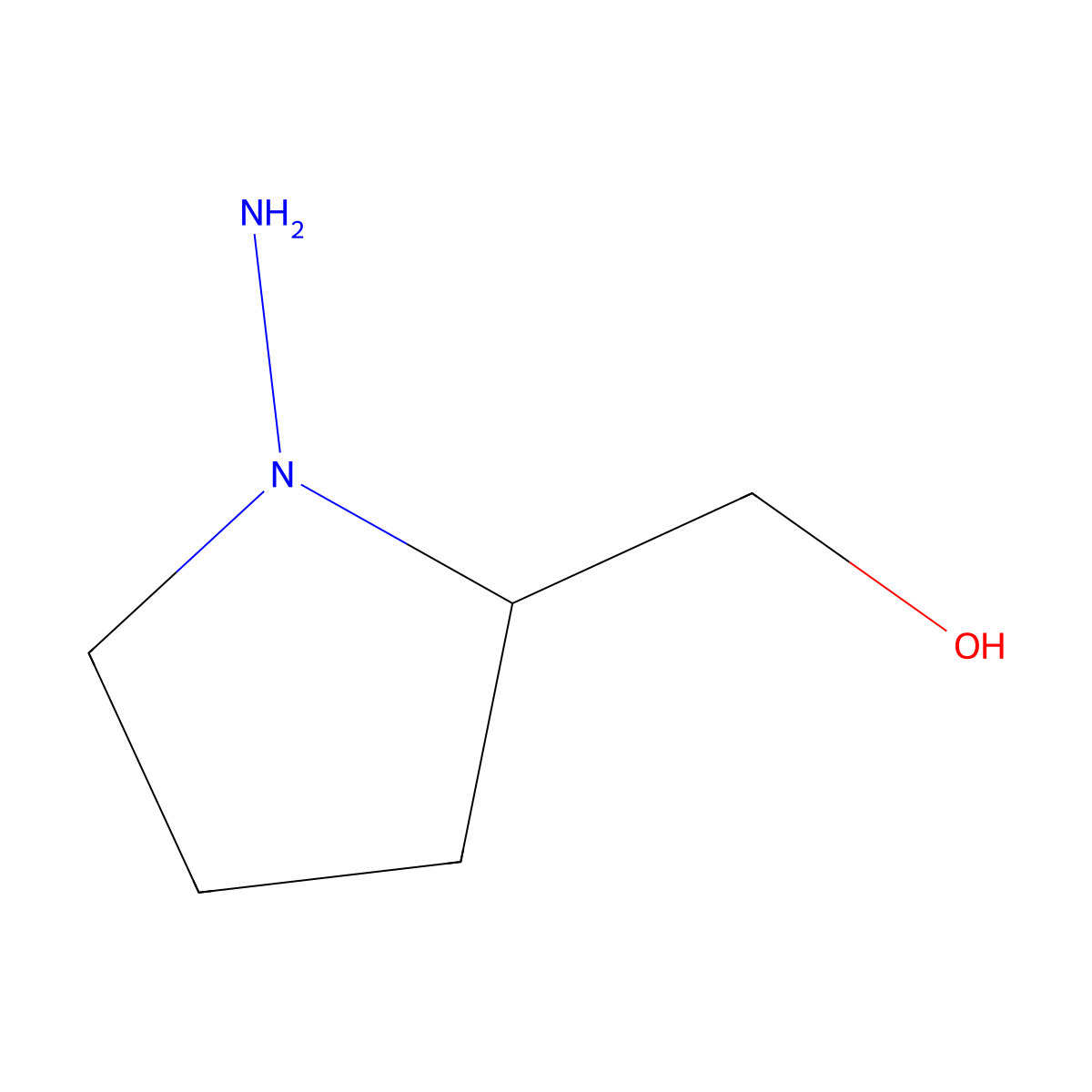 (S)-(1-Aminopyrrolidin-2-yl)methanol molecular structure, CAS 127221-89-0