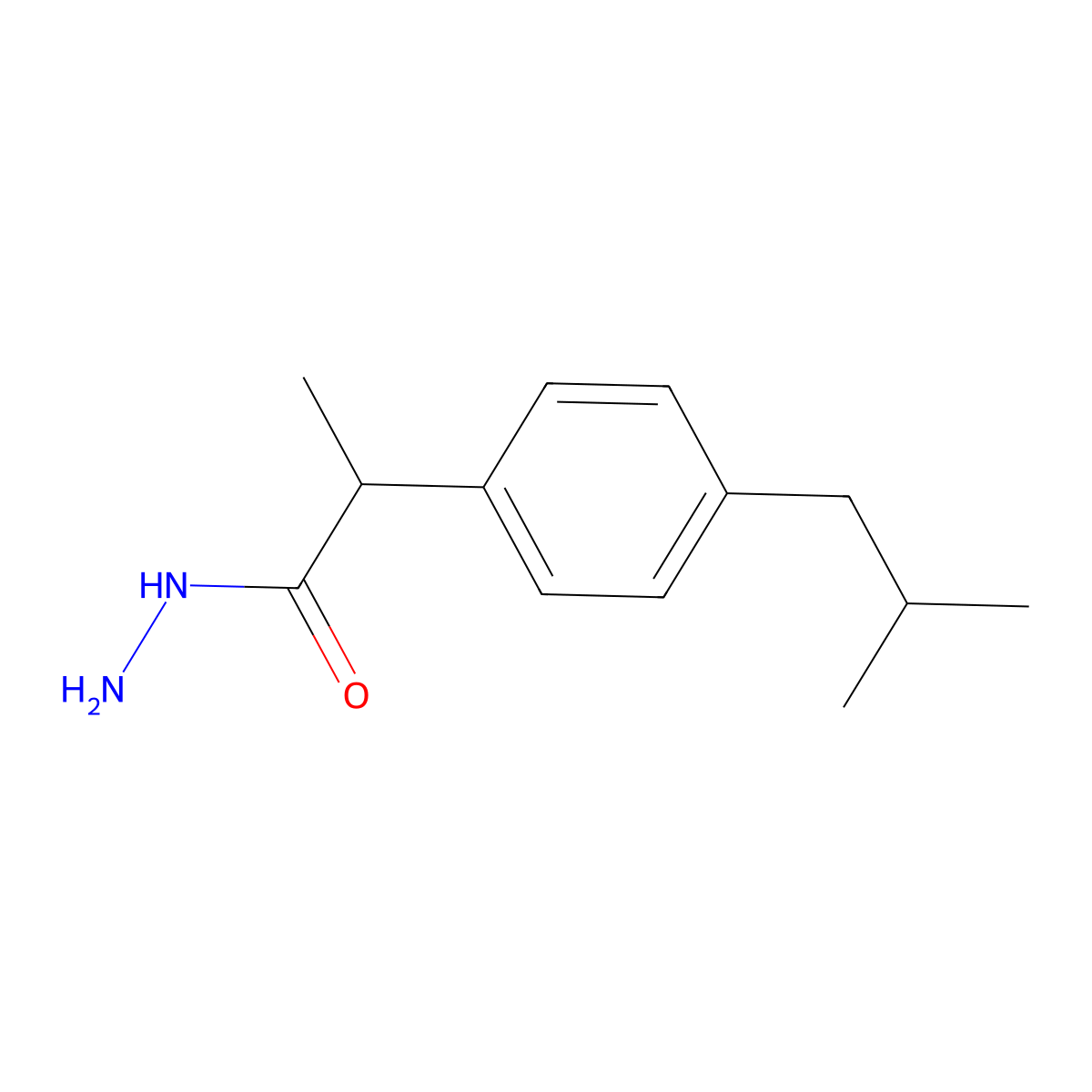 2-(4-Isobutylphenyl)propanohydrazide molecular structure, CAS 127222-69-9